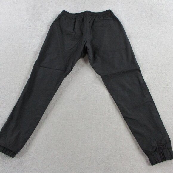 Kill Crew Nylon Tech Pants Mens Small Black Yellow USA Flag Embroidered Logo Gym - Picture 3 of 11